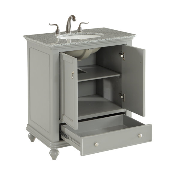 Three Posts™ Launceston 30'' Free Standing Single Bathroom Vanity with